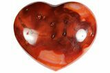 Colorful Carnelian Agate Heart #121551-1